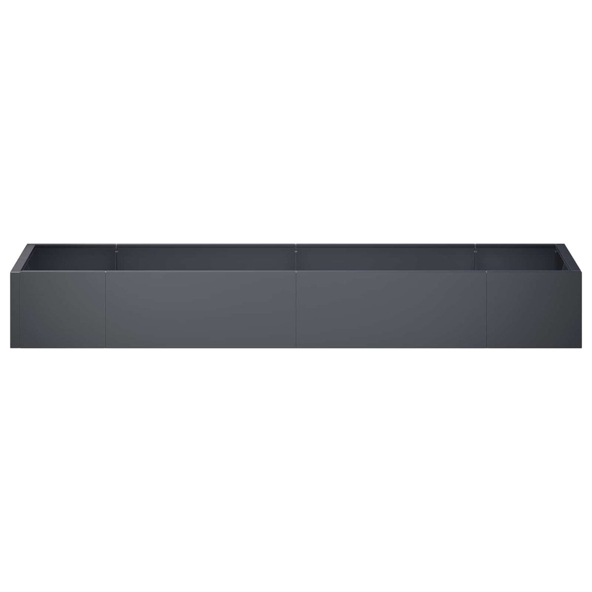 Retaining Wall 8 pcs 118.11 x 39.37 x 15.75 in Steel Anthracite