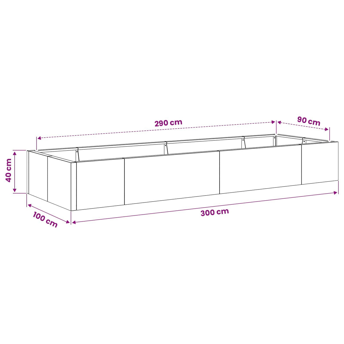 Retaining Wall 8 pcs 118.11 x 39.37 x 15.75 in Steel Anthracite