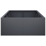 Retaining Wall 8 pcs 118.11 x 39.37 x 19.69 in Steel Anthracite