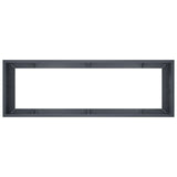 Retaining Wall 8 pcs 118.11 x 39.37 x 19.69 in Steel Anthracite