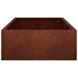 Retaining Wall 8 pcs 118.11 x 39.37 x 19.69 in Weathering Steel