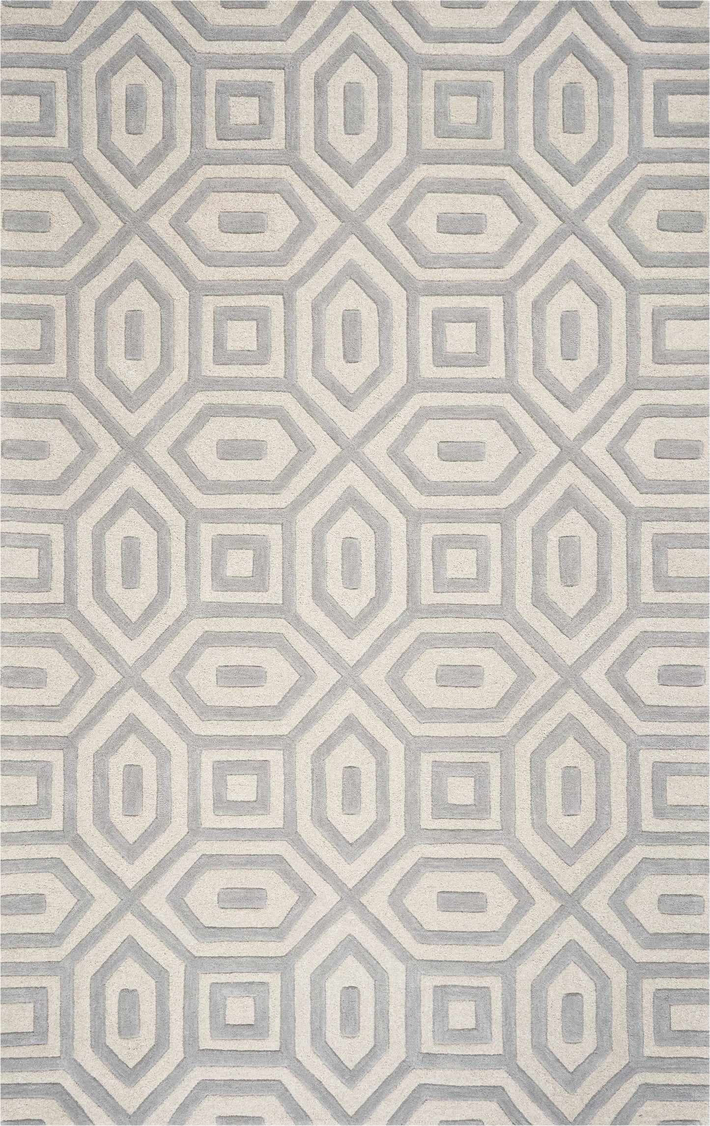 8' X 10' 6 Wool Grey Area Rug
