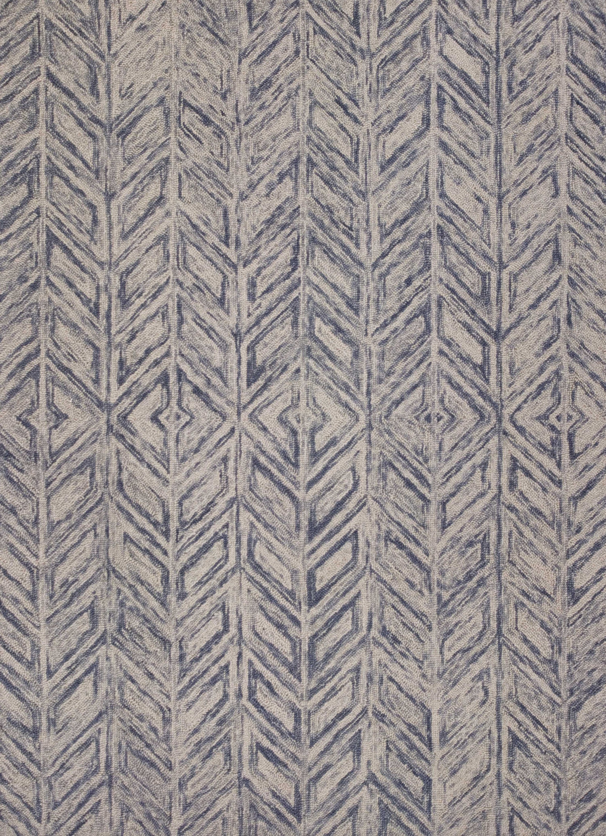 9' X 12' Blue Wool Hand Tufted Area Rug