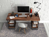 9' X 12' Blue Wool Hand Tufted Area Rug