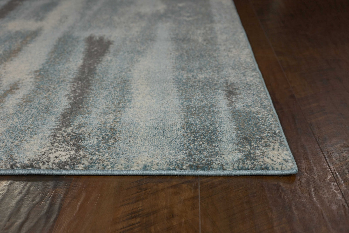 9' X 13'  Polypropylene Teal Area Rug