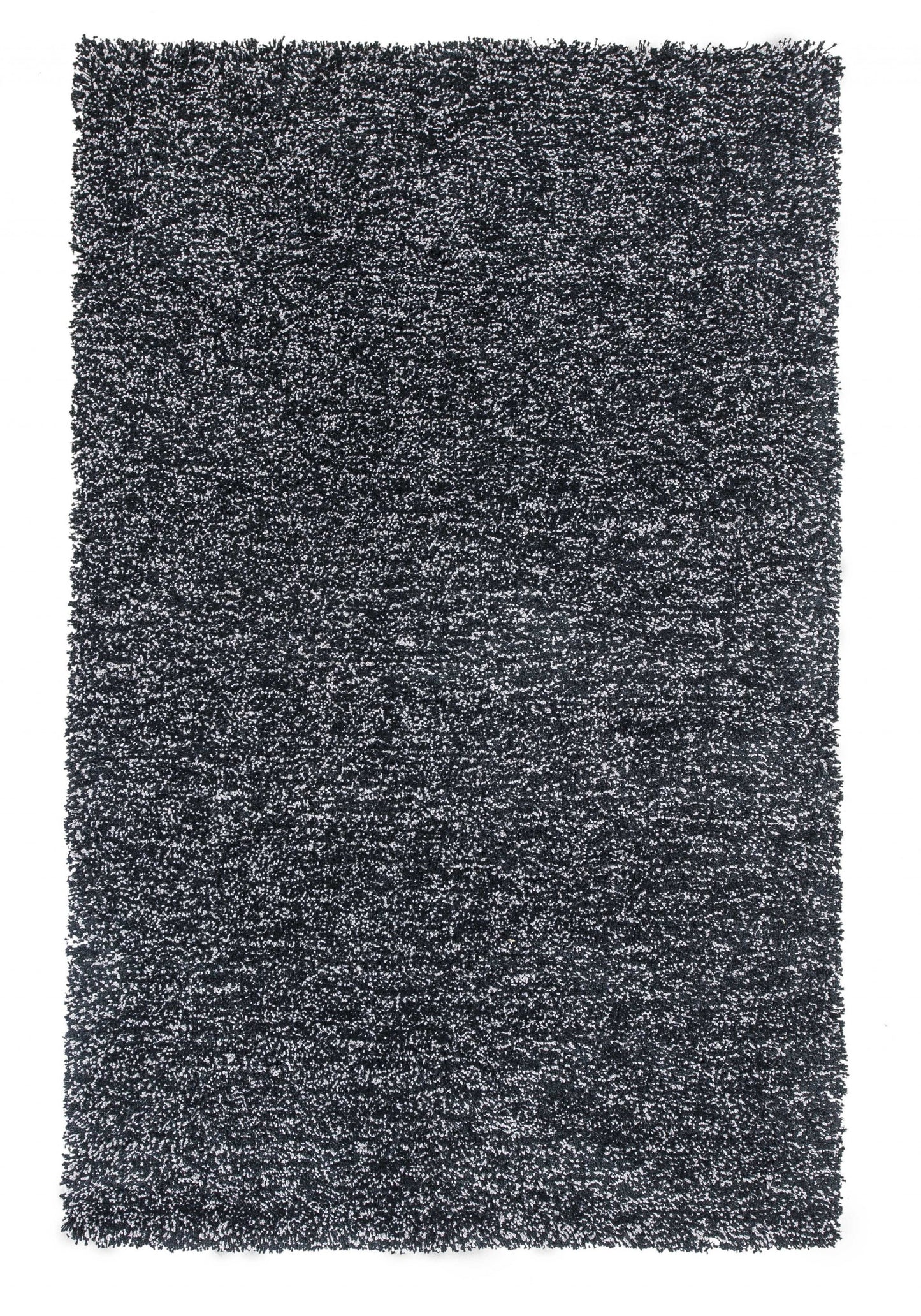 9' X 13' Black Hand Woven Area Rug