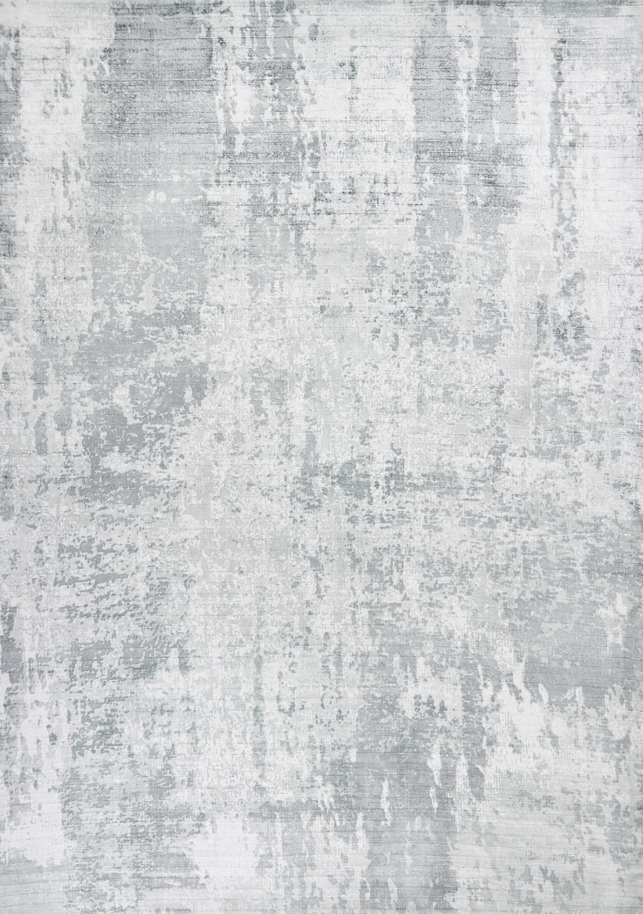 9' X 13' Gray Abstract Hand Loomed Area Rug