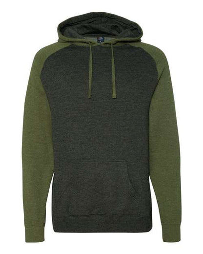Unisex Raglan Hooded Sweatshirt - 2387
