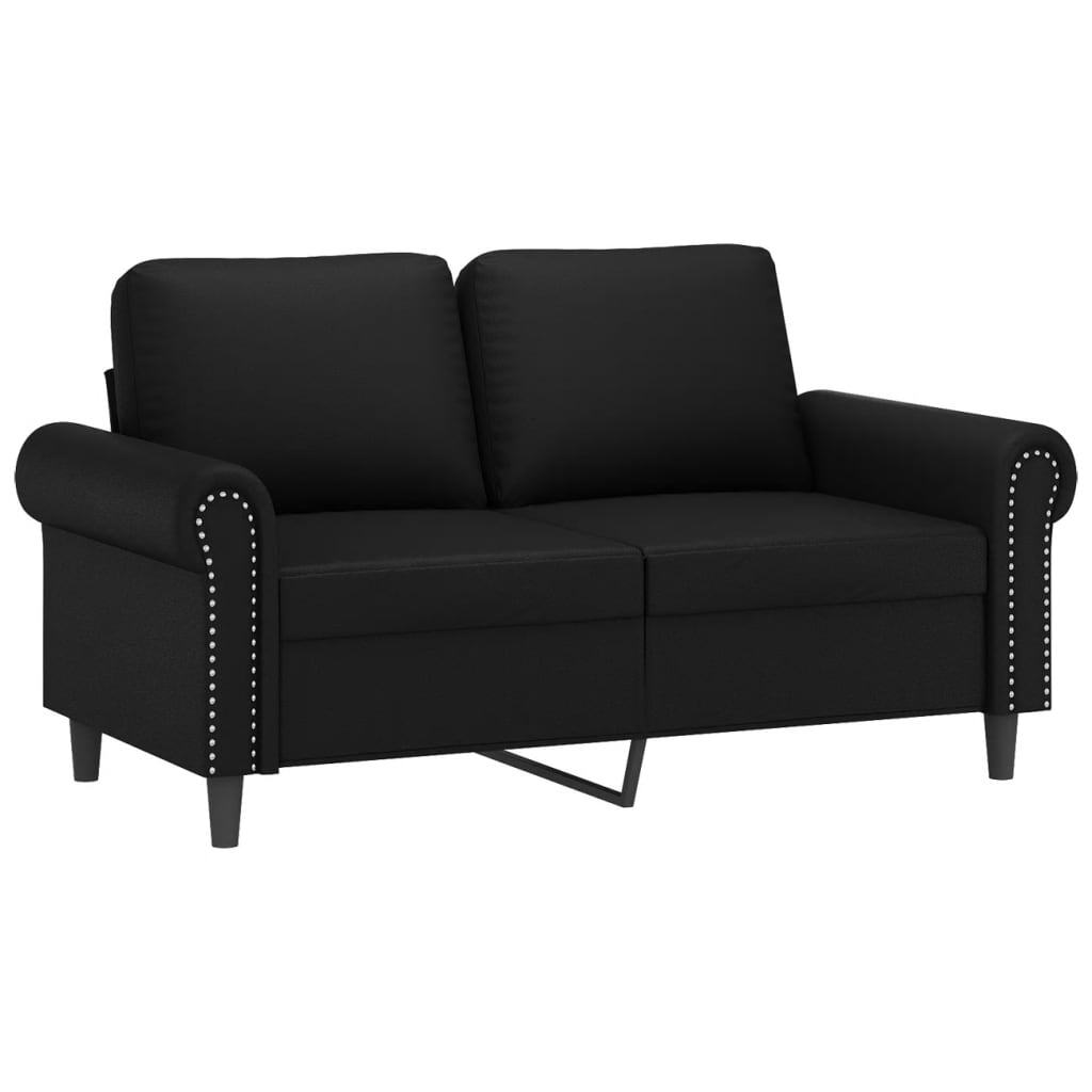 2-Seater Sofa Black 47.2