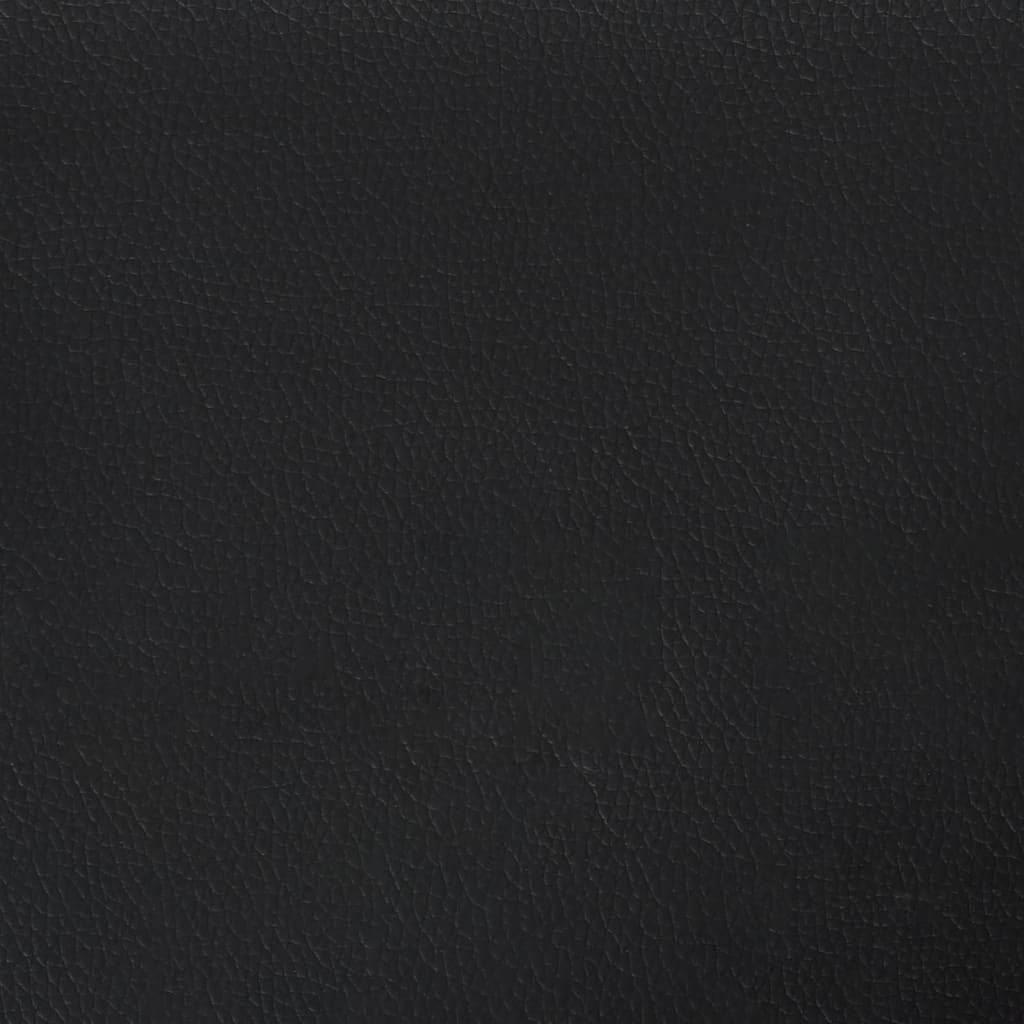 2-Seater Sofa Black 47.2" Faux Leather