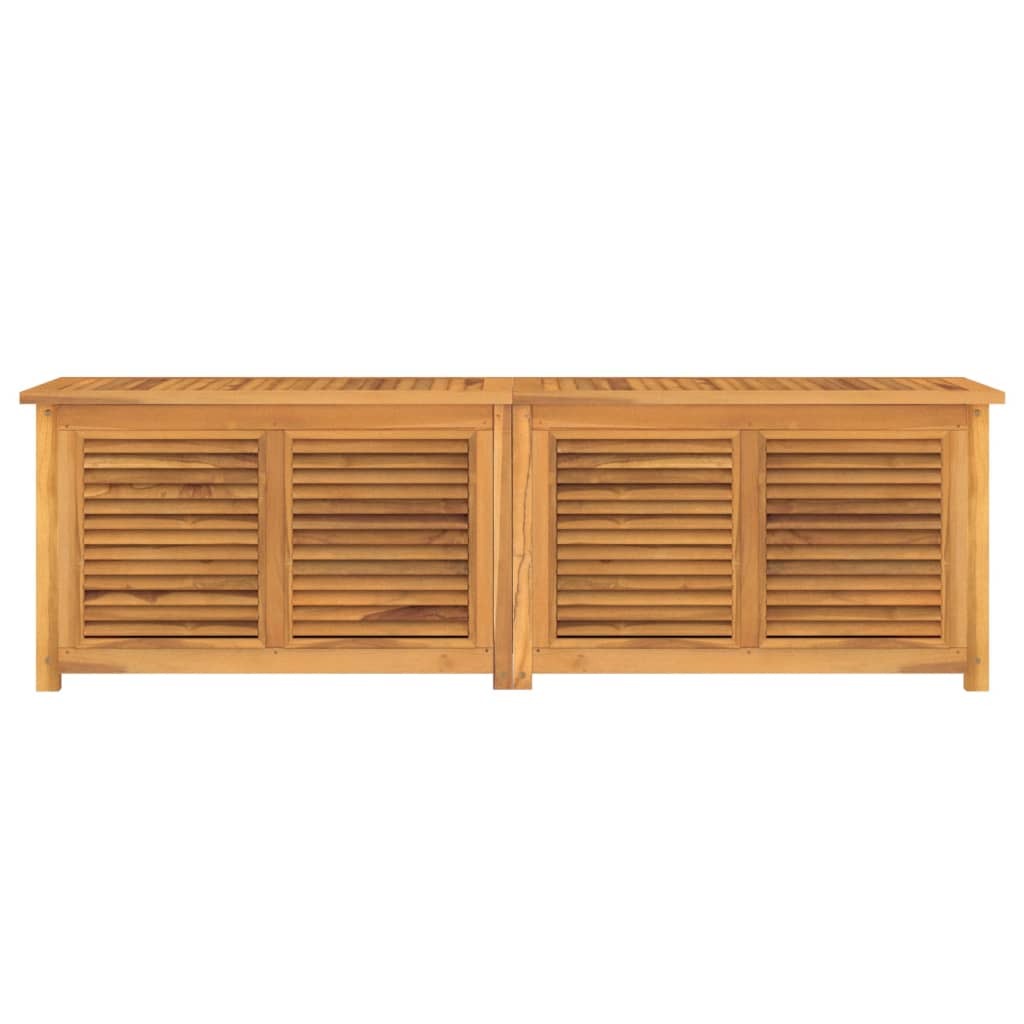 Patio Storage Box with Bag 68.9"x19.7"x21.7" Solid Wood Teak