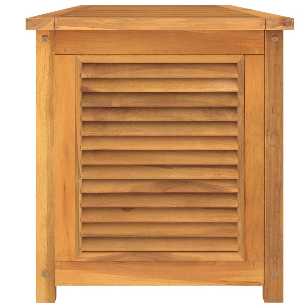 Patio Storage Box with Bag 68.9"x19.7"x21.7" Solid Wood Teak