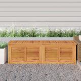 Patio Storage Box with Bag 68.9"x19.7"x21.7" Solid Wood Teak