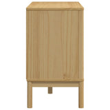 Chest of Drawers FLORO Wax Brown Solid Wood Pine