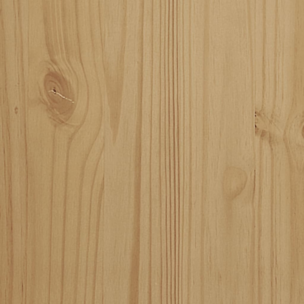 Chest of Drawers FLORO Wax Brown Solid Wood Pine