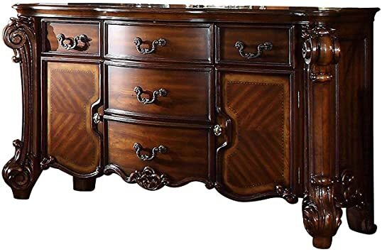 71" Solid Wood Five Drawer Dresser