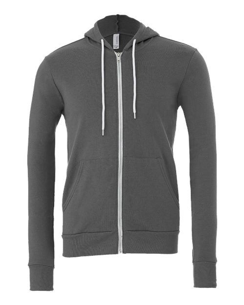 Unisex Sponge Fleece Full-Zip Hoodie Sweatshirt - 2769