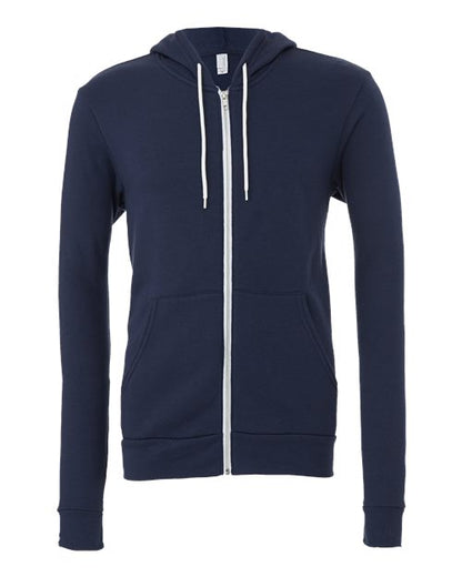 Unisex Sponge Fleece Full-Zip Hoodie Sweatshirt - 2769