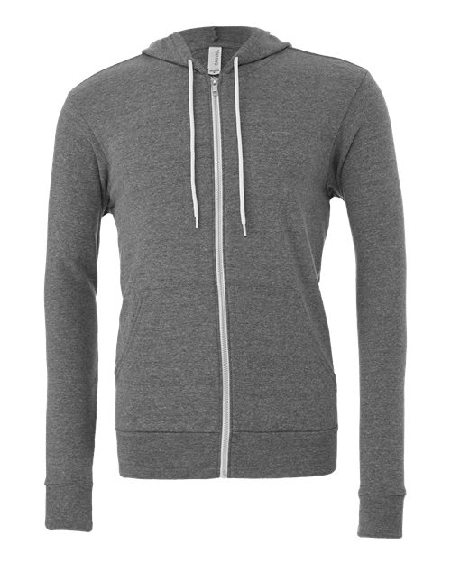 Unisex Sponge Fleece Full-Zip Hoodie Sweatshirt - 2769