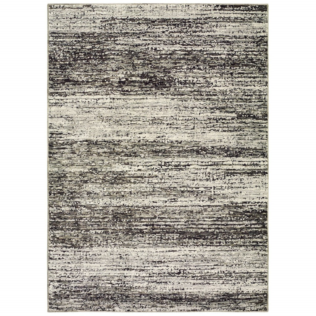 10' X 14' Ash And Slate Abstract Area Rug