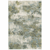 7' X 10' Blue Green Power Loom Area Rug