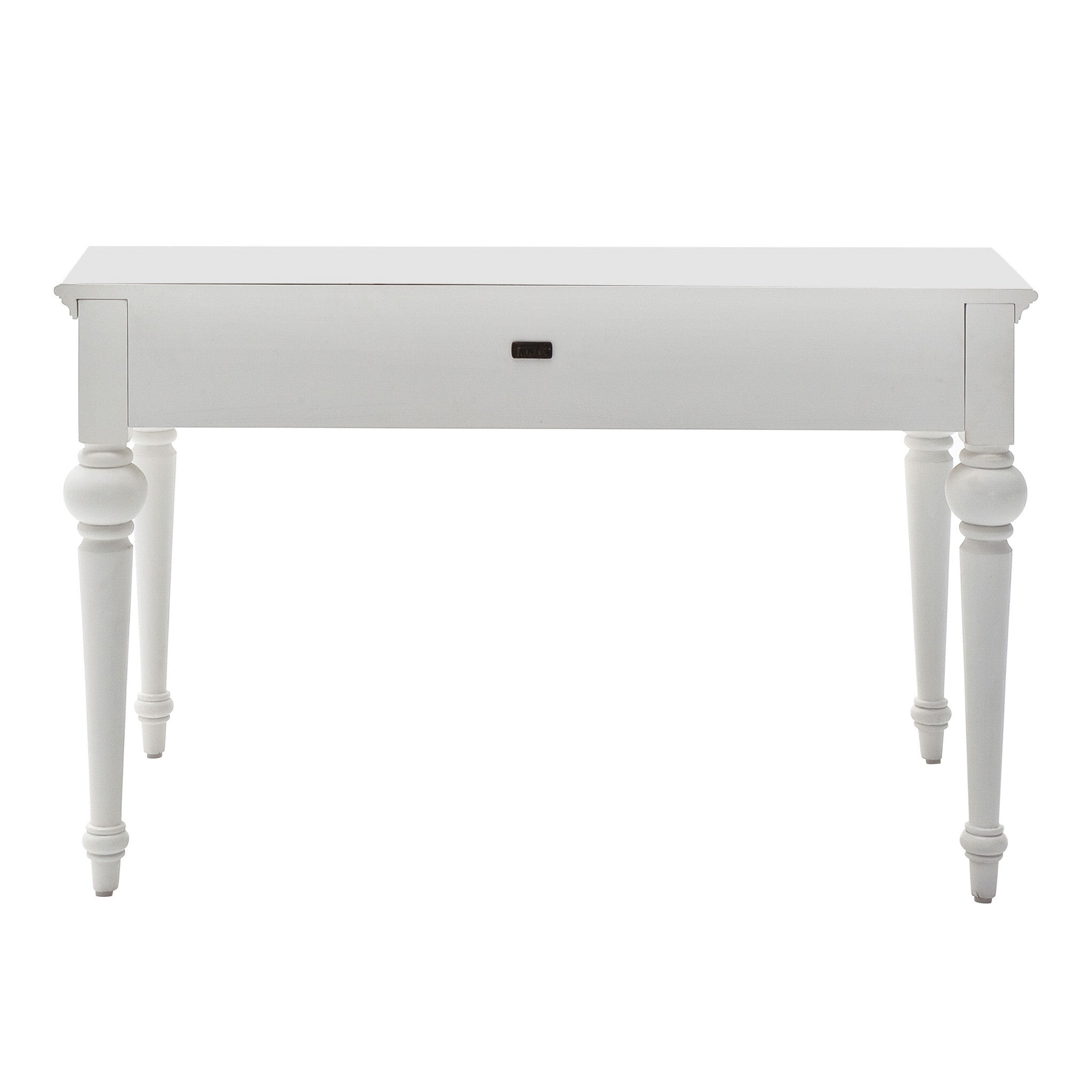 47" White Computer Desk With Two Drawers