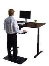 Black on Black 52" Bamboo Dual Motor Electric Office Adjustable Computer Desk