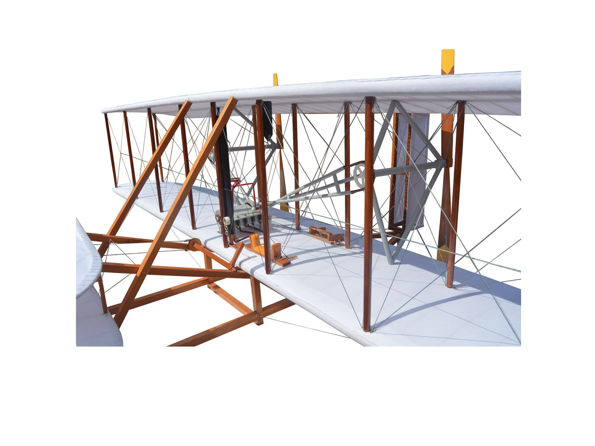 c1903 Wright Brothers 8" Cedar Wood Replica Plane Model