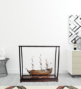 39" Wood Brown HMS Victory Large Table Top Display Hand Painted Decorative Boat
