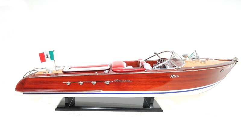 10" Riva Aquarama Hand Painted Decorative Boat
