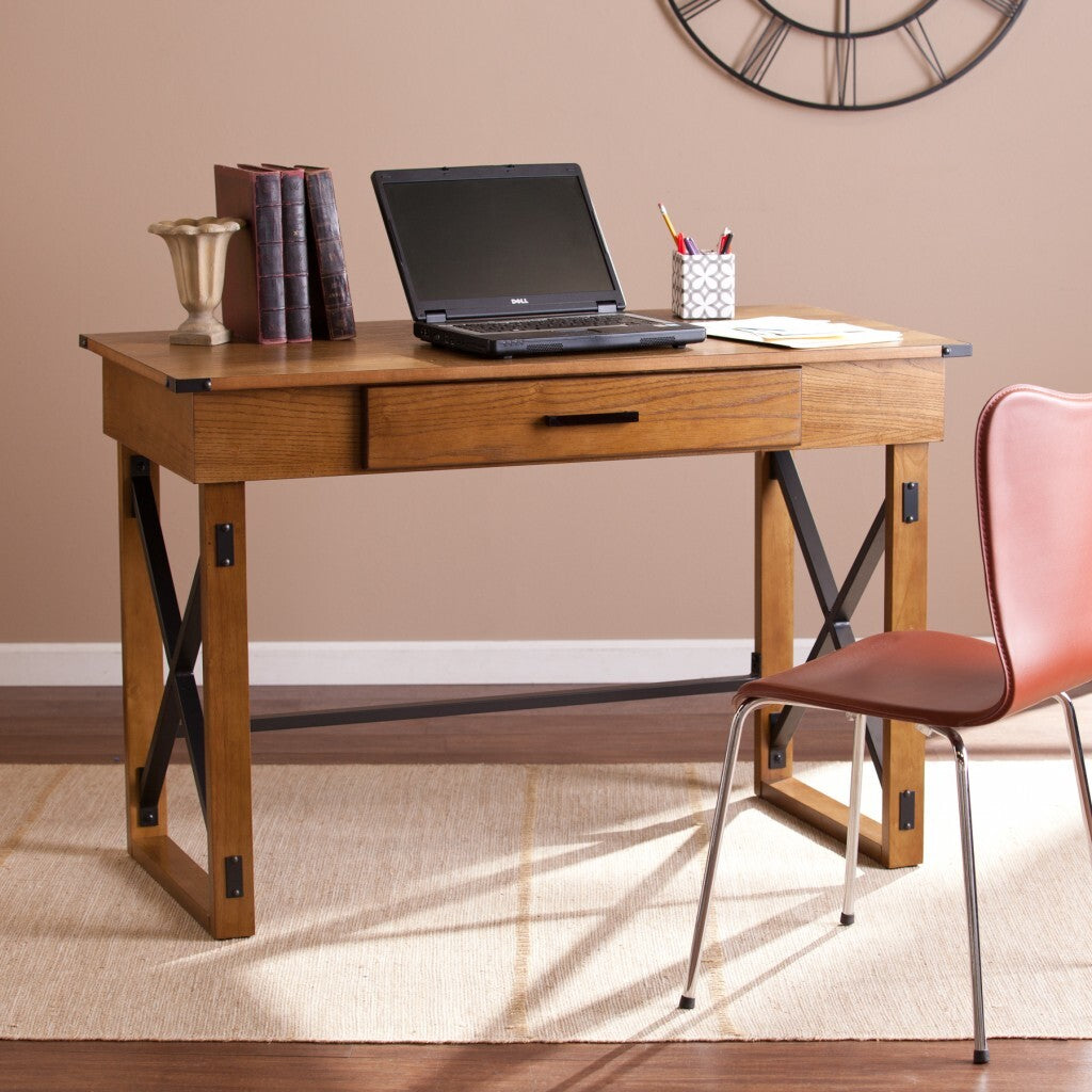 49" Adjustable Natural Standing Desk Converter