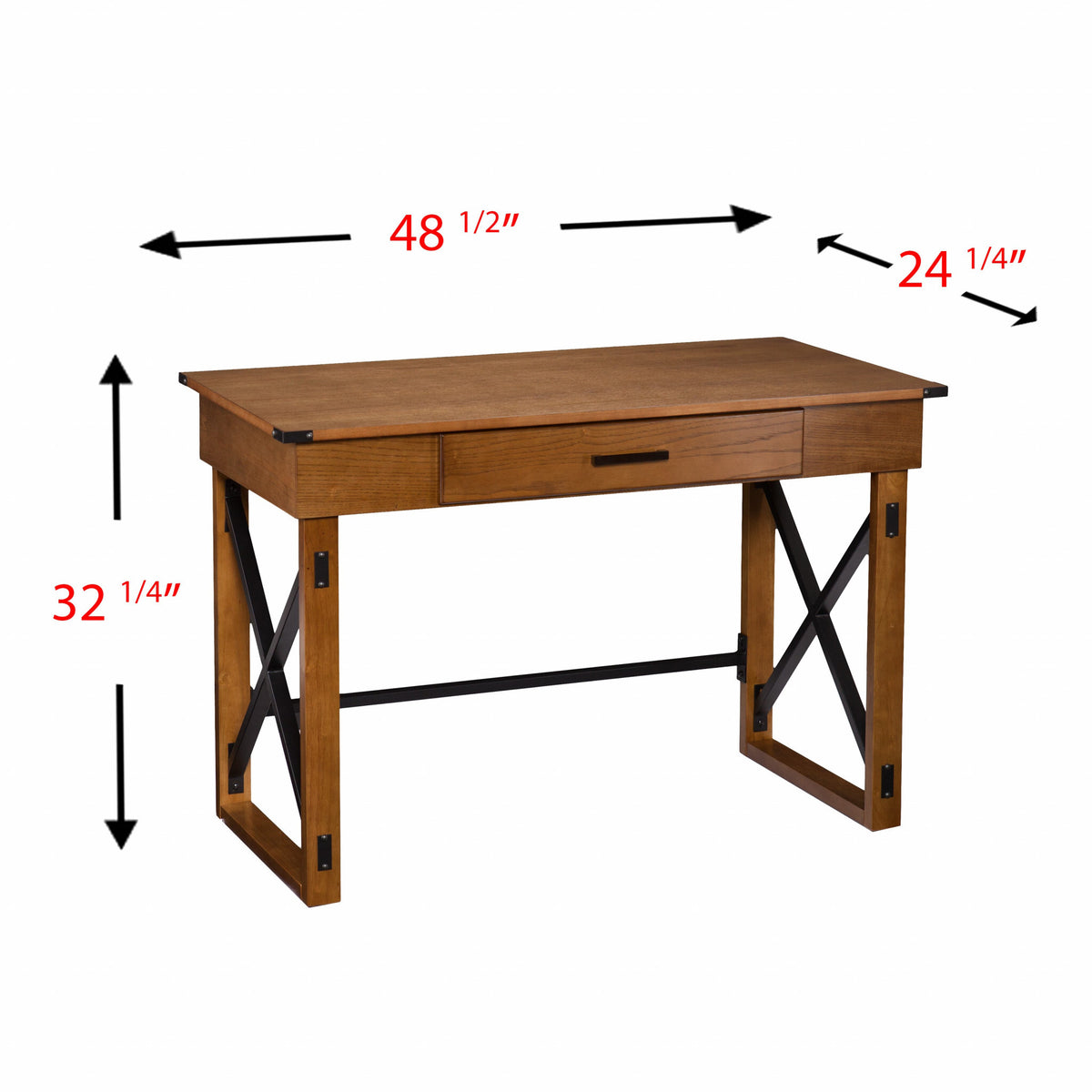 49" Adjustable Natural Standing Desk Converter