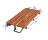 36" Premium Wall Mount Teak Shower Bench