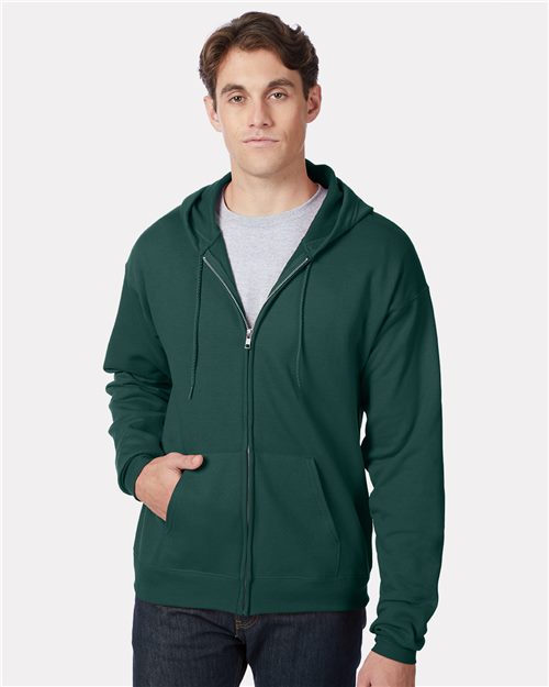 Unisex EcoSmart® Full-Zip Hooded Sweatshirt - 410