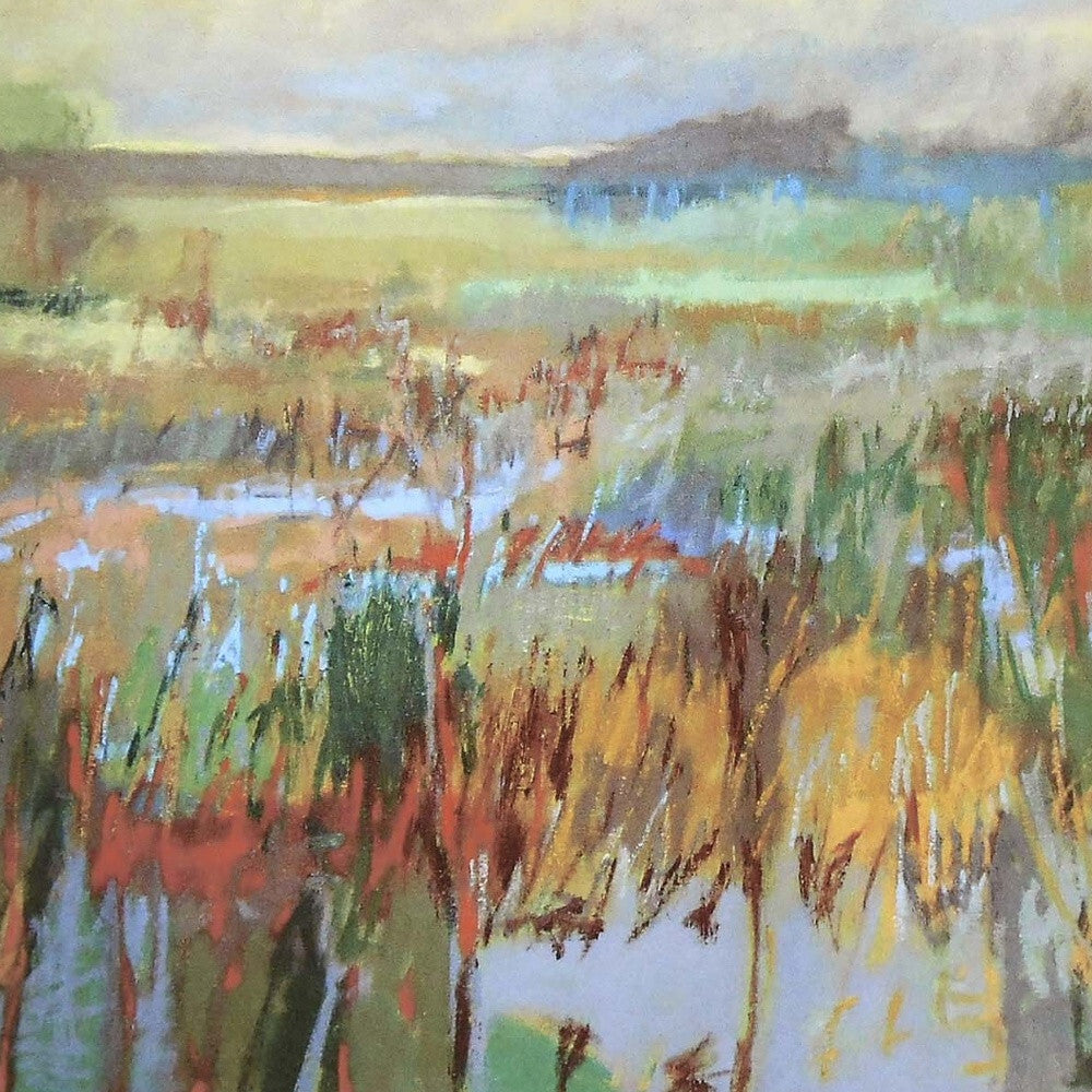 Marsh In May Canvas Silver Floater Frame Print Wall Art