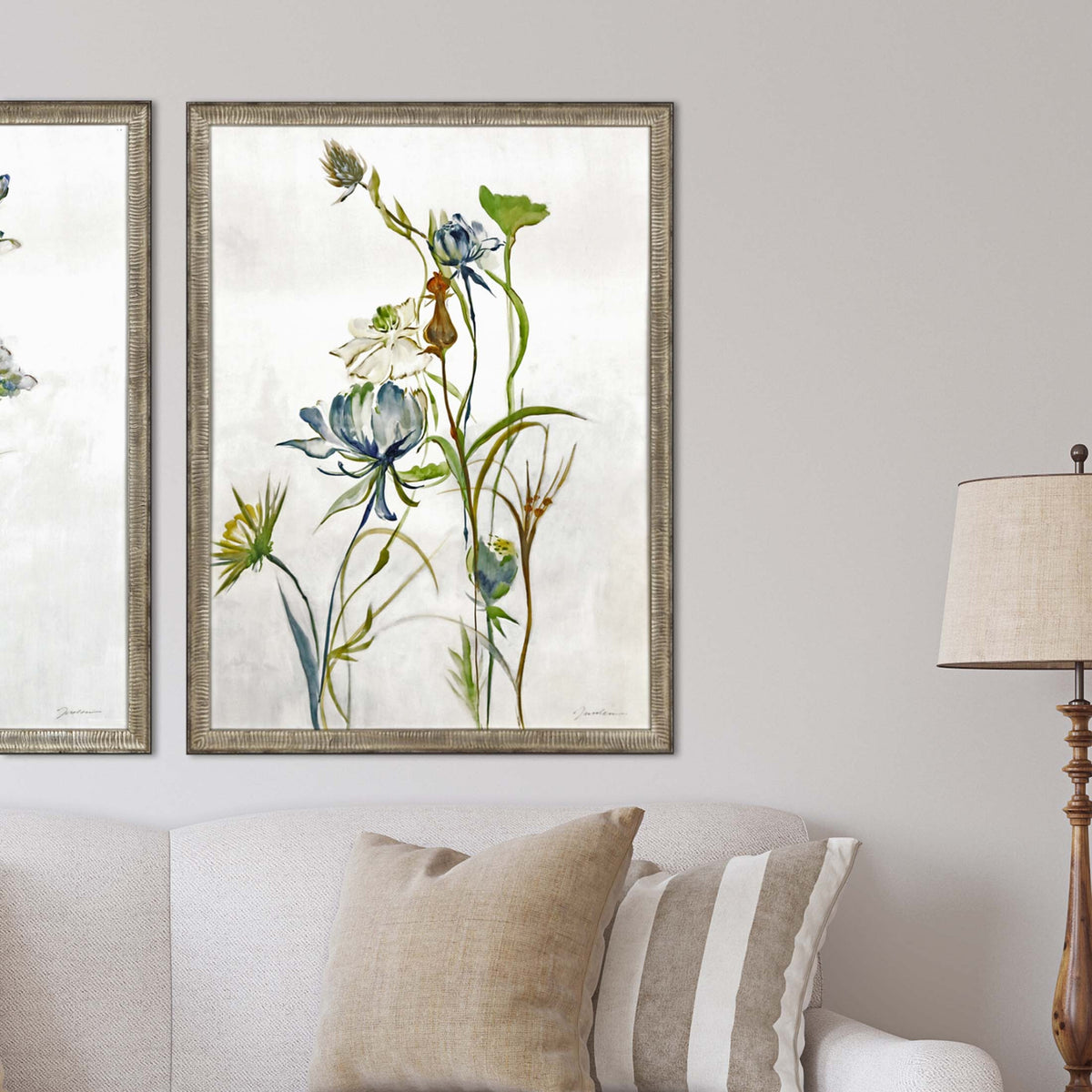 Late Summer Wildflower Ii Framed Art Silver Picture Frame Print Wall Art