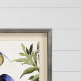 Blue Heron Framed Art Silver Picture Frame Print Wall Art