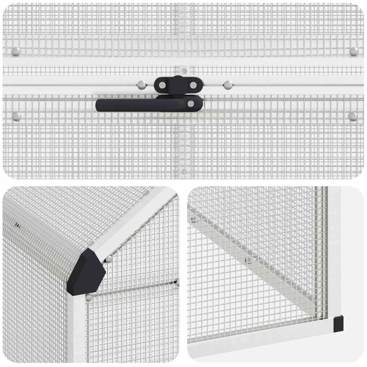 Bird Cage Silver 71.46 x 87.01 x 68.31 in