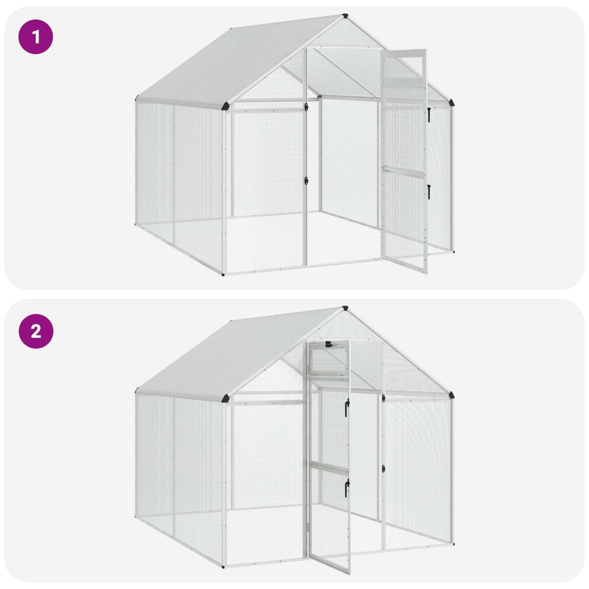 Bird Cage Silver 71.46 x 87.01 x 68.31 in