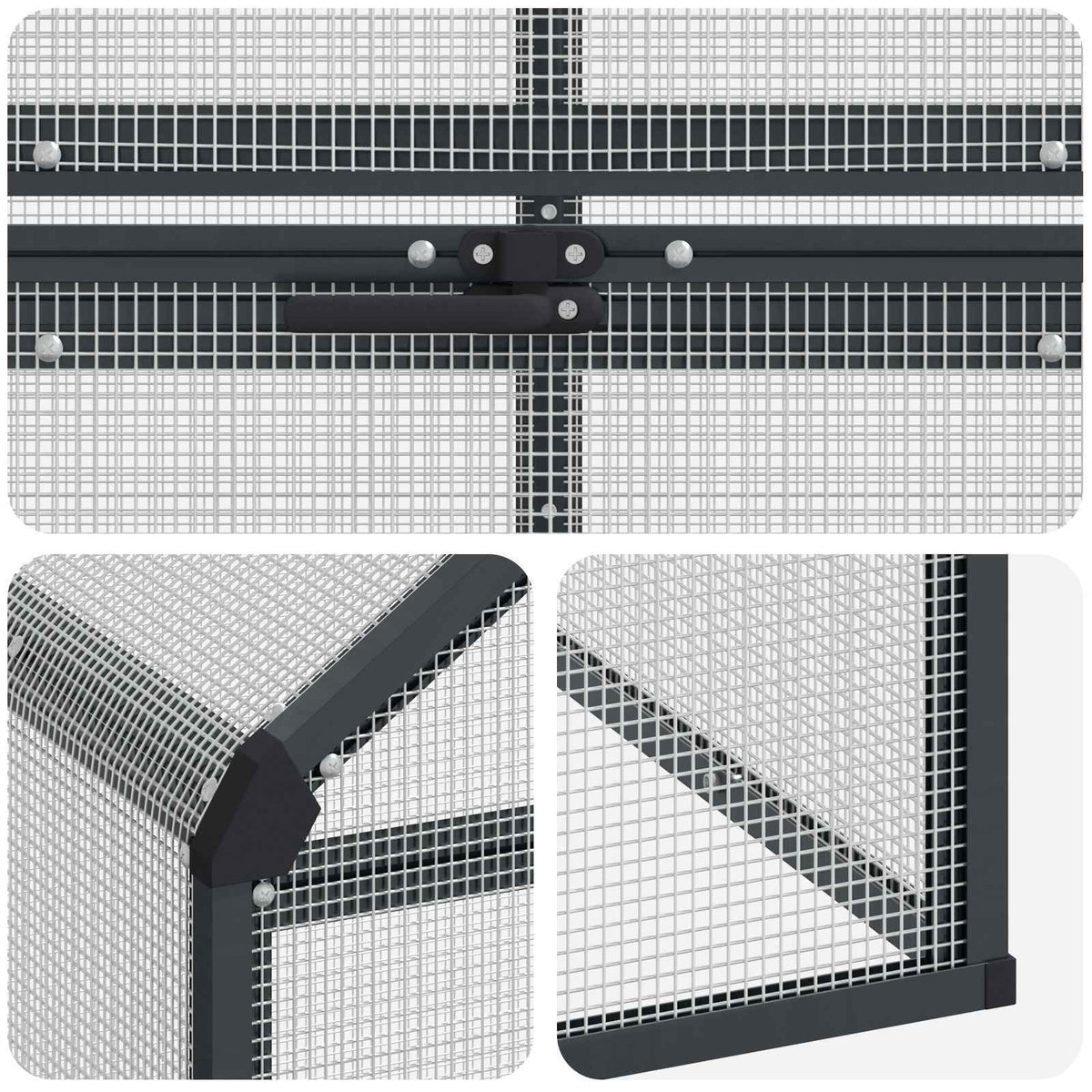 Bird Cage Anthracite 71.46 x 87.01 x 68.31 in