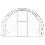 Chicken Coop Silver 78.74 x 118.11 x 78.74 in Galvanised Steel