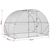 Chicken Coop Silver 78.74 x 118.11 x 78.74 in Galvanised Steel