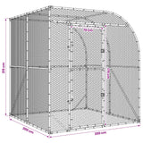 Chicken Coop Silver 78.74 x 78.74 x 84.65 in Galvanised Steel