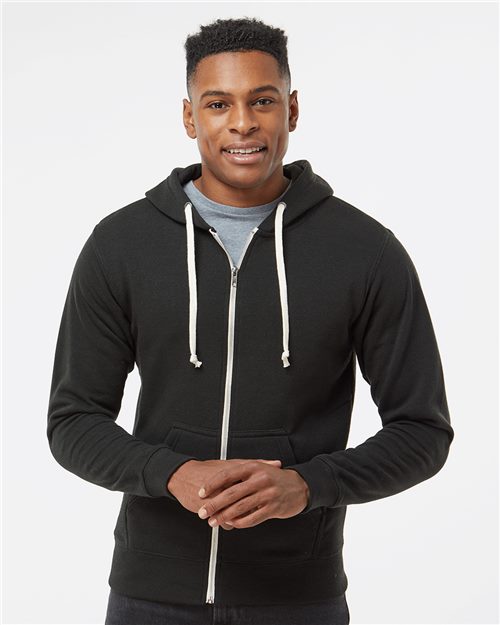 Men's Triblend Full-Zip Hooded Sweatshirt - 4249
