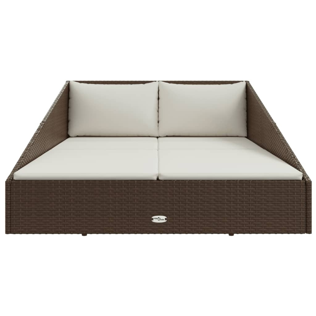 Garden Bed Brown 43.3"x78.7" Poly Rattan