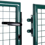 Fence Gate Steel 118.1x39.4" Green