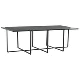 9 Piece Patio Dining Set with Cushions Poly Rattan Black