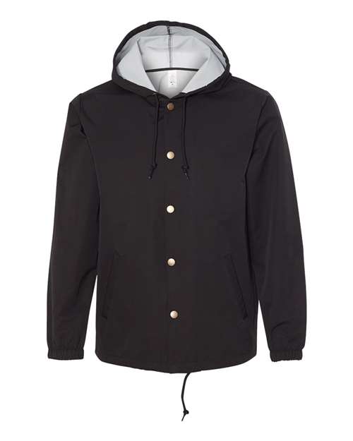 Men's Water-Resistant Hooded Windbreaker - 3797