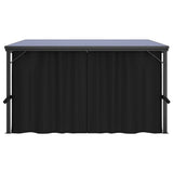 Gazebo with Curtain 13.3'x9.6'x8'Anthracite