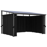 Gazebo with Curtain 13.3'x9.6'x8'Anthracite